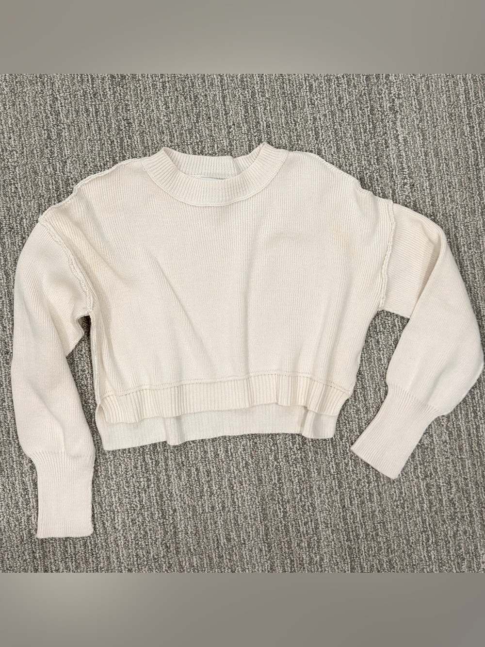 Cream Cropped Sweater